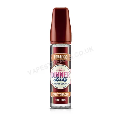 Dinner Lady Cafe Tobacco E-Liquid Shortfill - Vapestreams Co