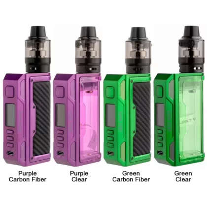 Lost Vape Thelema Quest 200W Box Mod Kit - Matte Red Carbon Fiber