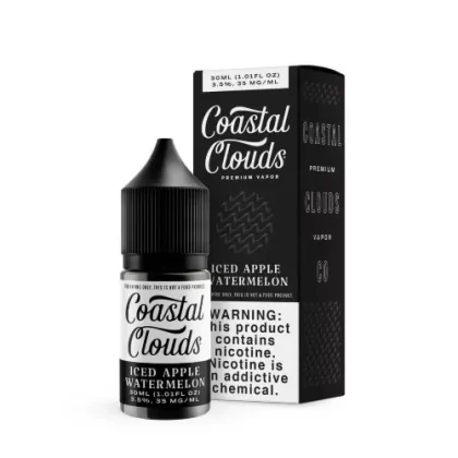 Coastal Clouds Salt E-liquid – Iced Apple Watermelon 30ml