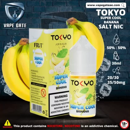 Tokyo Super Cool Banana Saltnic 30ml - 35 mg / 30 ml