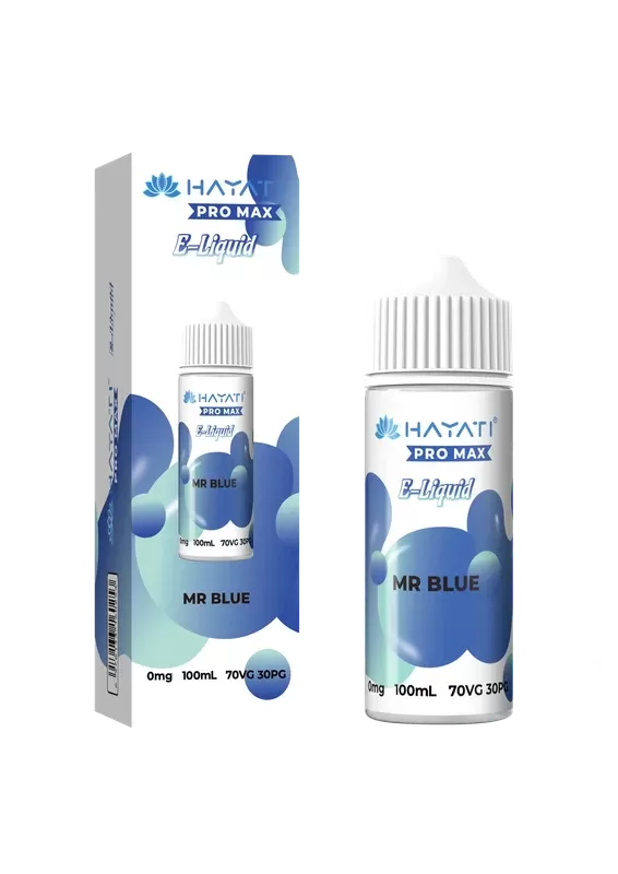 MR BLUE HAYATI PRO MAX E-LIQUID 100ML NO NICOTINE