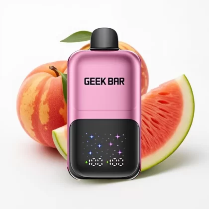 GEEK BAR 2GO 50000 Puffs Pantalla Grande, 20mL, 5% Nicotina, Sabor Durazno & Sandía