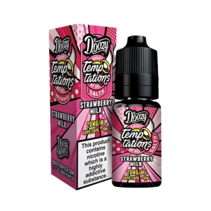 Doozy Temptations Strawberry Milk Nic Salt - 10mg