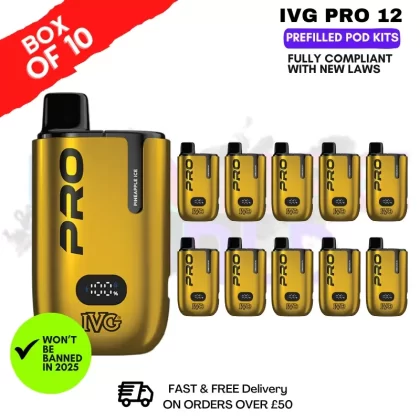 Pineapple ICE IVG Pro 12 Box Of 10 Vape Kits