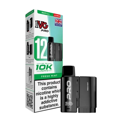 Fresh Mint IVG Pro 12 Refill Pack - Ecigwizard