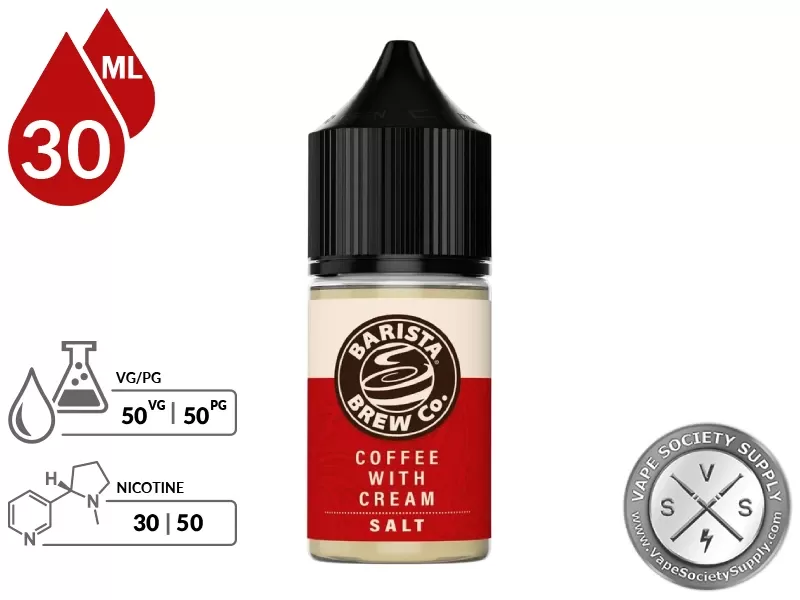 Coffee With Cream Barista Brew Co. Salt 30ml - Image 2
