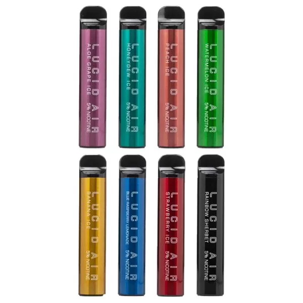 Lucid Air Tobacco-Free Nicotine Disposable | 5000 Puffs | 16.7mL *** - Rainbow Sherbet