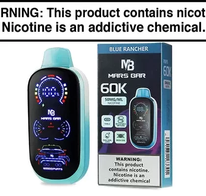 VRK MARS BAR 60K DISPOSABLE VAPE – 60,000 PUFFS - Blue Rancher, Blueberry Watermelon