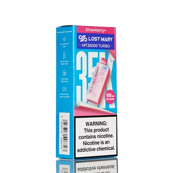 Lost Mary MT35K Turbo 35000 Puffs Disposable Vape - 18mL - Black Razz Lemon - Image 2