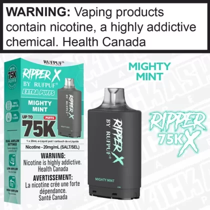 Mighty Mint RIPPER X 75K 20mL POD