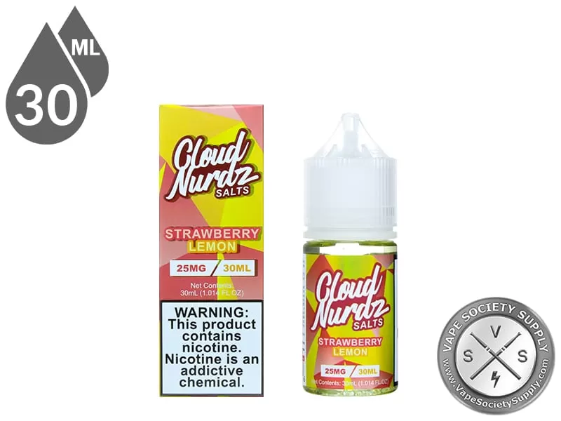 Strawberry Lemon by Cloud Nurdz Salts 30ml - Vape Product, Vape Product (8246F2) - Image 2