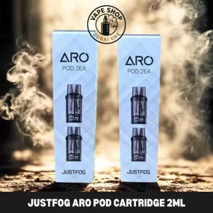 Justfog ARO Pod Cartridge 2ml buy in Dubai - 0.8Ω Mesh Pods, 1.0Ω Mesh Pods