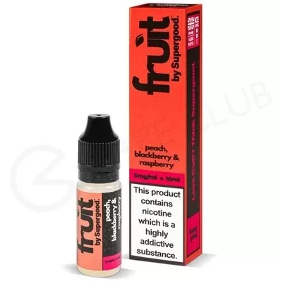 Peach Blackberry & Raspberry Nic Salt E-Liquid by Supergood Fruit - Ecigpremium