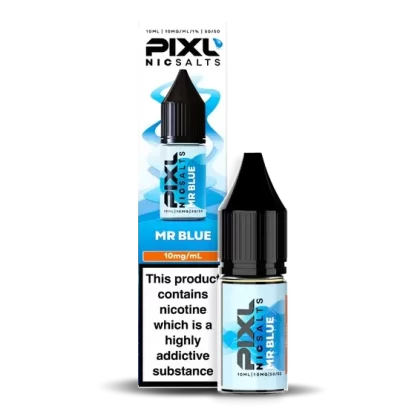 Mr Blue PIXL Nic Salt E-Liquid – 10mg & 20mg | 10ml Bottle | 5 or 10 Pack Options