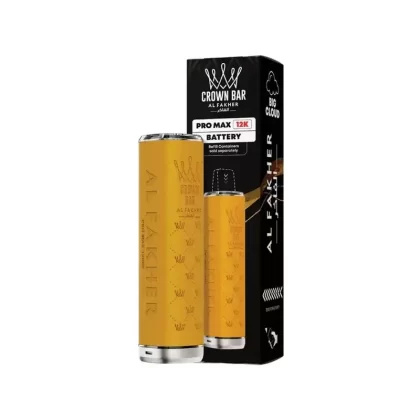 Al Fakher Crown Bar Pro Max 12K Prefilled Pod Kit Yellow - Nicotine Strength#20mg (4AE45C)