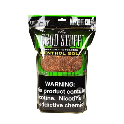 Good Stuff Menthol Gold Pipe Tobacco Bag - Size#6oz>16oz>5lb (C78C9D)