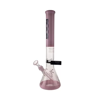 RooR® | Colored Beaker w/ Gridded Downstem | 18″ – 14mm – Pink