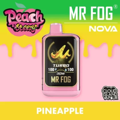 MR FOG NOVA 36K Disposable Vape – Peach Steezy Pineapple