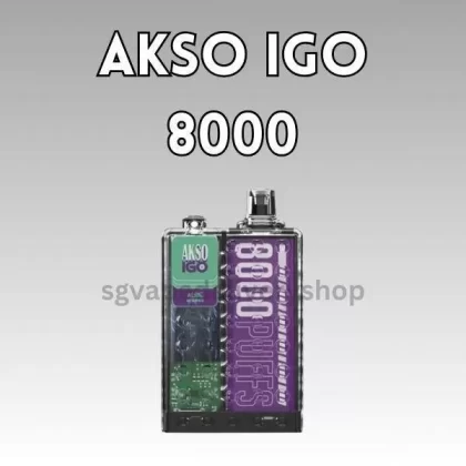 Akso IGO 8000 Puffs - Watermelon Ice (Bold Series)