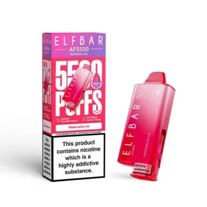 Elf Bar AF5500 Prefilled Kit Watermelon Ice - Strength#20mg (D5EF47) (D5EF47)