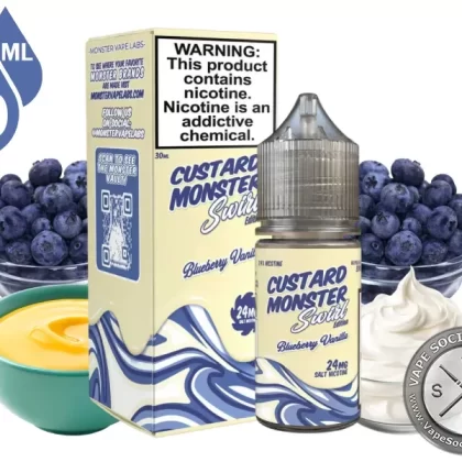 Blueberry Vanilla Swirl Custard Monster Salt 30ml
