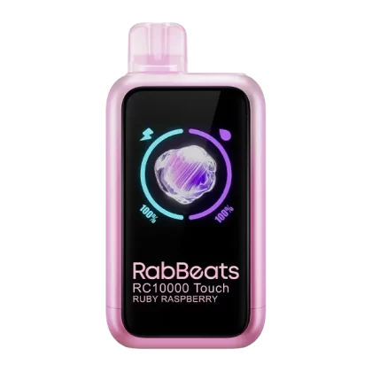 Ruby Raspberry RabBeats RC10000 Touch - Nicotine#50mg~Size#Single>5 Pack