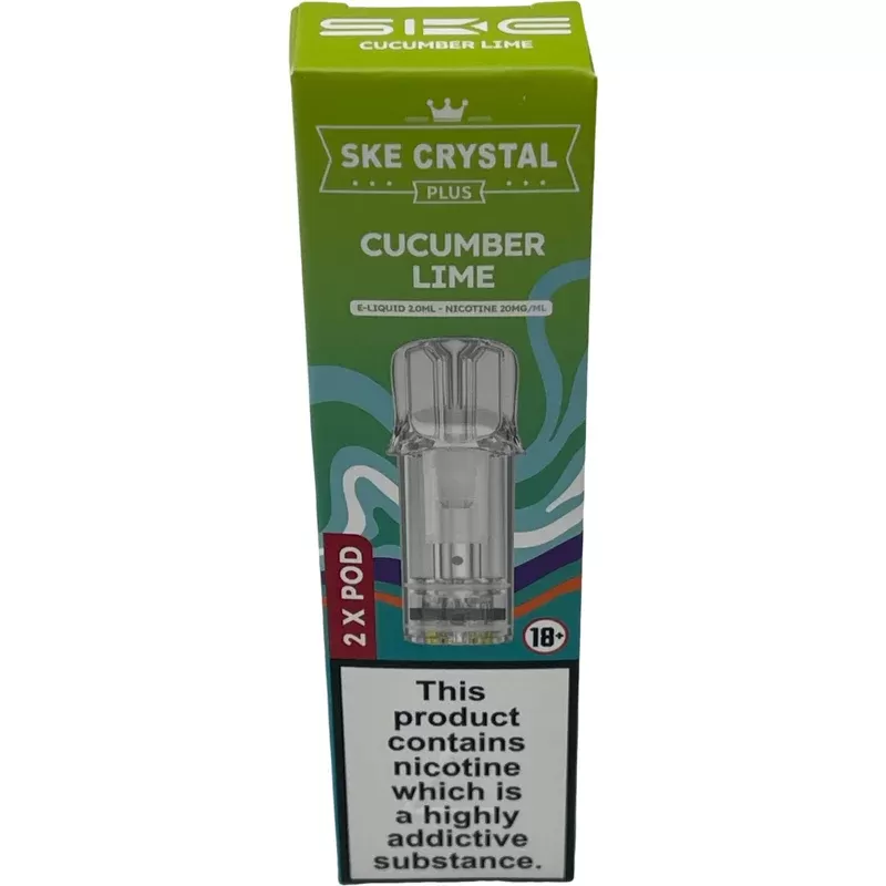 Crystal Plus Pods Cucumber Lime Replaceable Pre-Filled 20mg (10pk)