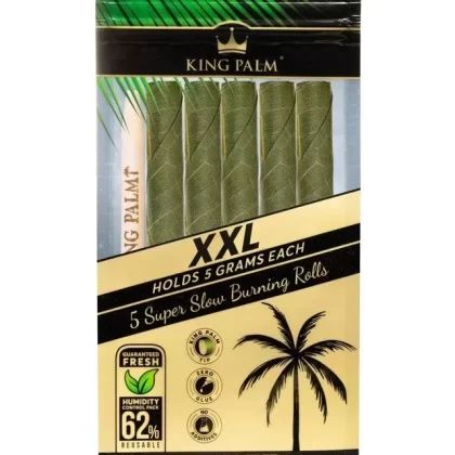King Palm XXL Natural Pre-Rolled Cones w/ Boveda Pack (5-Pack)