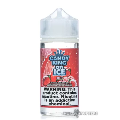 Candy King on Ice – Belts Strawberry 100mL - Nicotine Strength#3mg>6mg