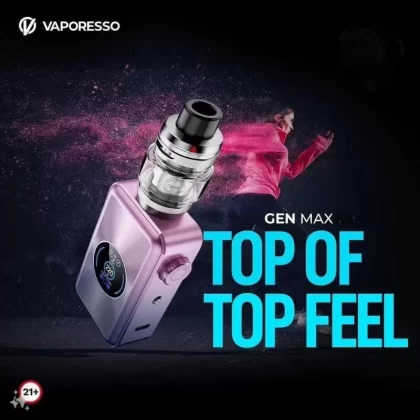 VAPORESSO GEN MAX KIT - COLOR#PLATINUM GOLD>ARCTIC SILVER>ICED BLUE