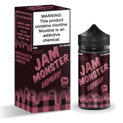 Jam Monster Raspberry 100ml Vape Juice - Vape Product, Vape Product