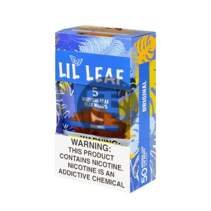 Lil Leaf Natural Flat Wraps 10 packs of 5, Original