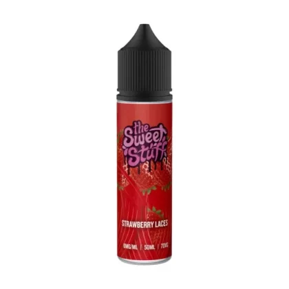 STRAWBERRY LACES E LIQUID BY THE SWEET STUFF 50ML 70VG