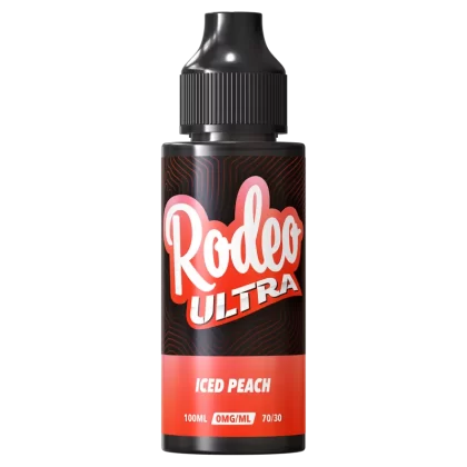 Iced Peach by Rodeo Ultra 100ml - NIC SALT SHOTS (+£1.99)