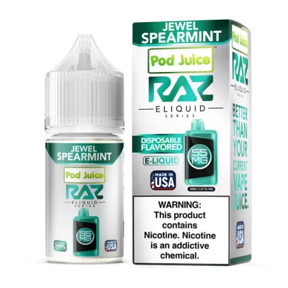 Pod Juice X RAZ Salt - Jewel Spearmint - 30ML E-Liquid - 55MG