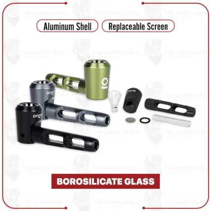 OnGrok Aluminum & Glass Spoon Pipe - Thevapersworld