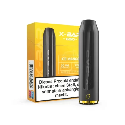 X-BAR Mini – Ice Mango - 500 mAh / Propylenglykol / Aromastoffe / Glycerin / Nikotin-Benzoat