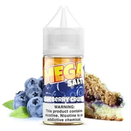 Blueberry Crumb Nicotine Salt by Mega - Size#30ml~Nicotine#30MG>50MG