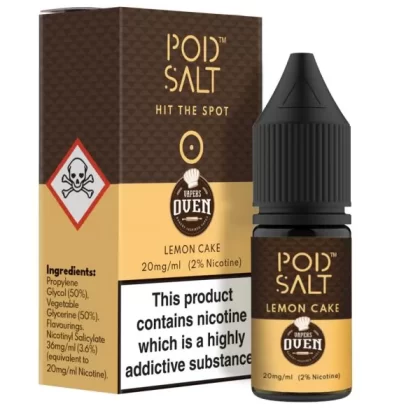 Pod Salt Lemon Cake Nic Salt E-Liquid - 11mg