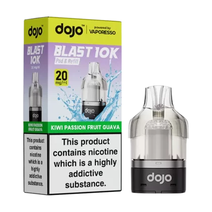 Kiwi Passion Fruit Guava Dojo Blast 10K Refill Pack - 20mg - Vape Product