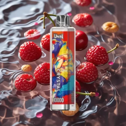 UWIN Crystal 10000 Puffs Disposable Vape Cherry Berry – 18ml, 650mAh, Type-C, RGB Lights - Bangvapeaustralia