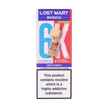 Fruit Punch BM6000 Prefilled Pod + Refill by Lost Mary