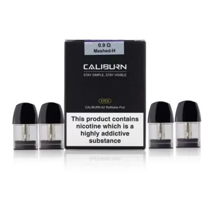 UWELL CALIBURN A2 REPLACEMENT Vape PODS 0.9 Ohm Mesh
