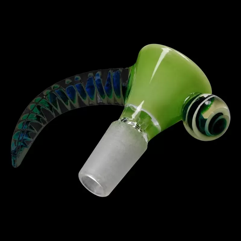 Smoke Cartel Horn Bowl – Milky Green