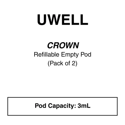 Uwell Crown – replacement pods (2pcs) - Vapeys Co Nz