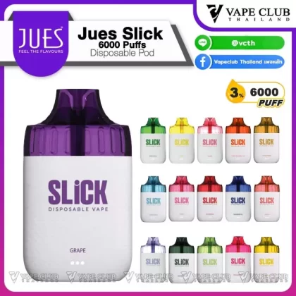 Jues Slick 6000 Puffs Disposable Pod - Vapeclubth