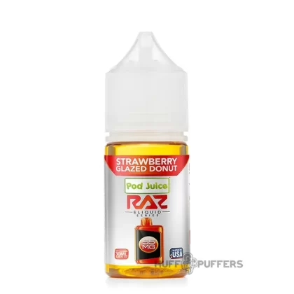 Pod Juice X Raz Salt – Strawberry Glazed Donut 30mL - Vape Product, Vape Product (615750)