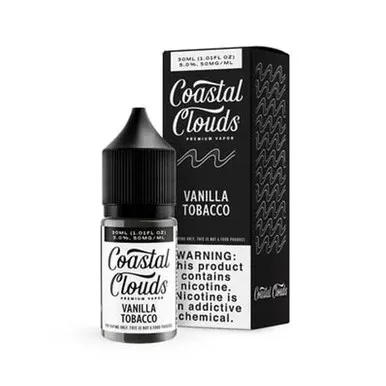 Vanilla Tobacco by Coastal Clouds Salt Series E-Liquid 30mL (Salt Nic)