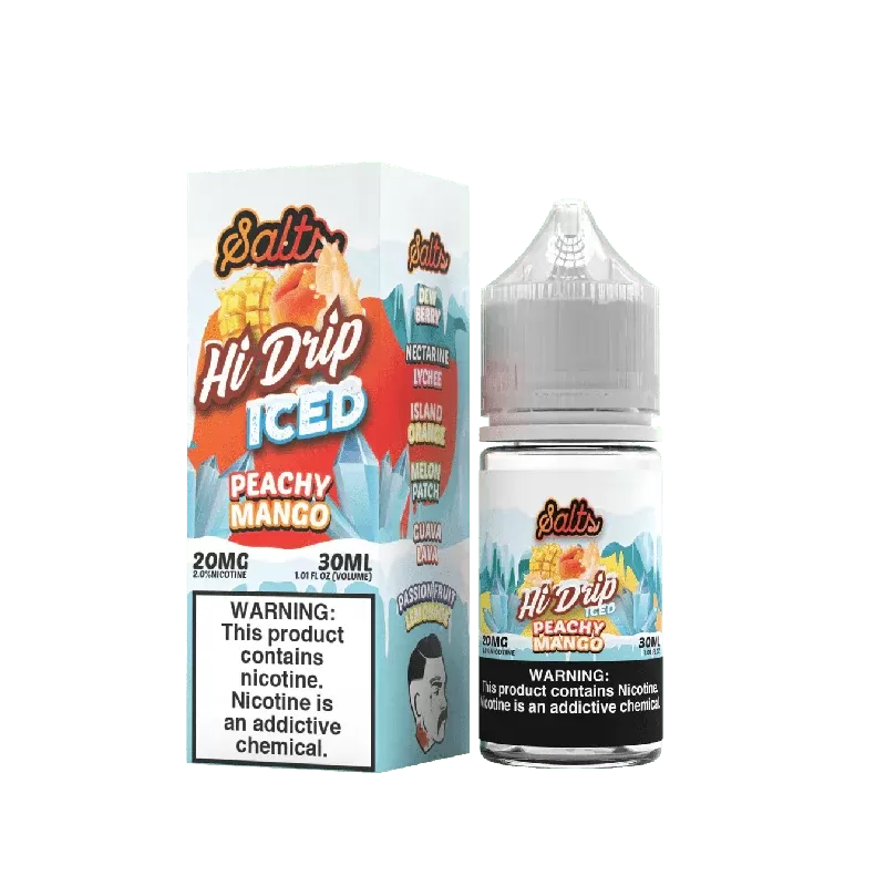 Peachy Mango ICED SALT – Hi Drip – 30mL