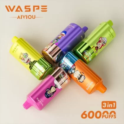 Waspe Aiviou 3in1 60000 Puffs Disposable Kit - Cherry Cola Lce & Strawberry Cola & Cola Ice / 20mg / CN-SZ Warehouse